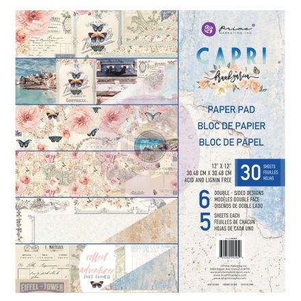 Tập giấy paper pad mẫu capri 12x12"