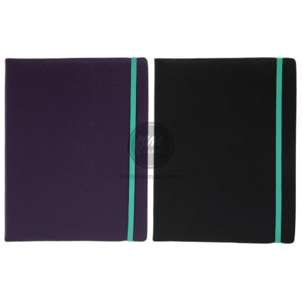 Sổ vẽ sketchbook bìa da màu đen/tím