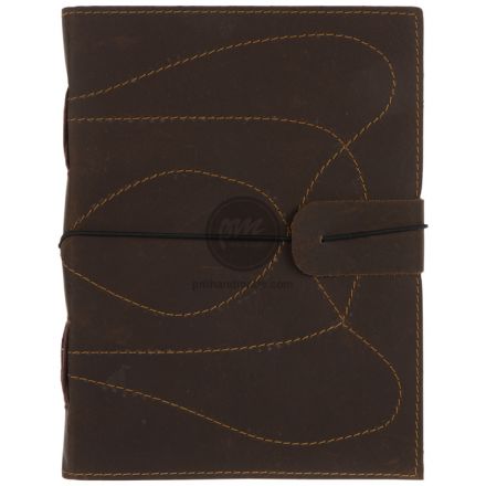 Sổ vẽ sketchbook bìa da màu nâu điểm khâu chỉ