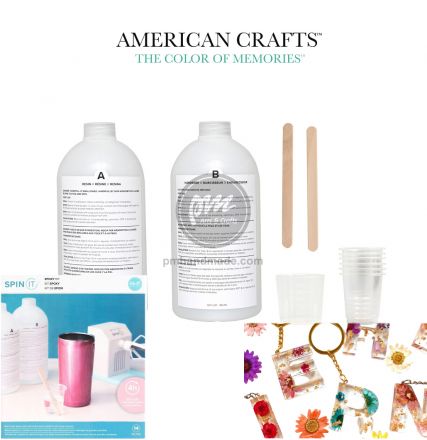 Combo nhựa resin và chất làm đông hiệu AC dung tích 1L