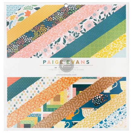 Tập giấy paper pad mẫu bungalow lane 12x12"- 48 tờ