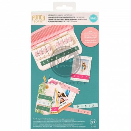 Bộ bấm 26 chữ cái thường We R (kèm đế bấm)