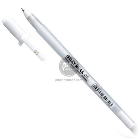 Bút Sakura gelly màu trắng ngòi 0.5