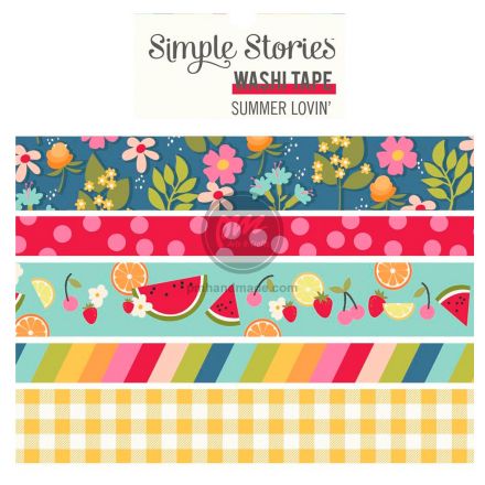 Gói băng keo Washi Tape chủ đề Summer Lovin