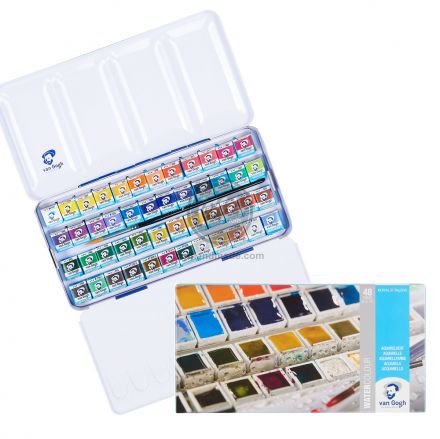 Màu nước Van Gogh half pan set 48