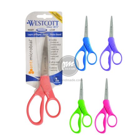 Kéo cắt Westcott Antimicrobial 18cm (giao màu ngẫu nhiên)