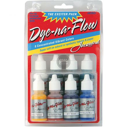 Màu vẽ lụa Jacquard Dye-Na-Flow set 8 lọ mini