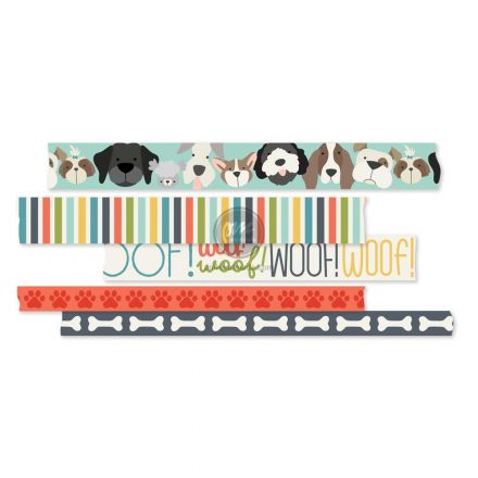 Gói băng keo Washi Tape chủ đề Pet Shoppe dog