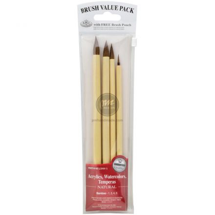 Bộ 4 cây cọ vẽ Bamboo