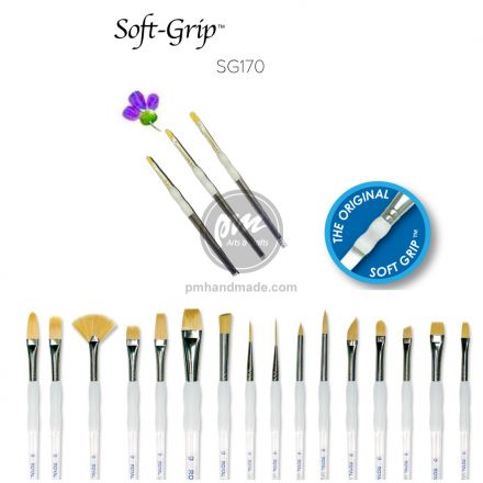 Cọ vẽ soft grip filbert