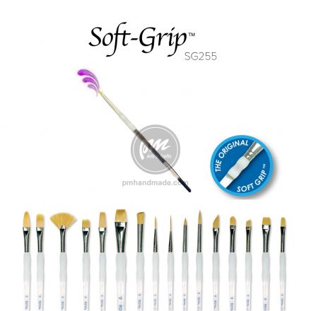 Cọ vẽ soft grip short round