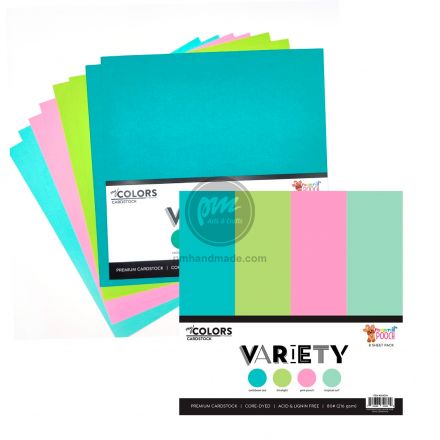 Xấp 8 giấy màu pastel Echo Park 12"x12" - Pampered Pooch