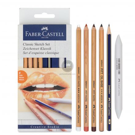 Bộ 6 chì sketch Faber Castell Creative Studio