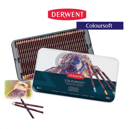 Bộ chì màu Derwent Coloursoft set 36