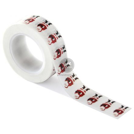 Băng keo washi mẫu Santa Clause 9m