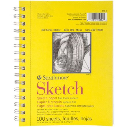Sổ vẽ Strathmore Sketch 300 S size 5.5"X8.5"