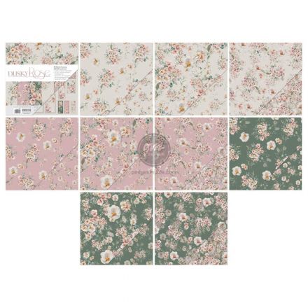 Tập giấy paper pad hoa Dusky Rose 12x12 inch