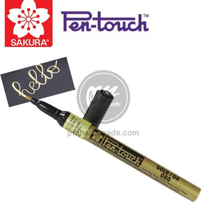 Bút Sakura pen touch fine point - màu nhũ đồng