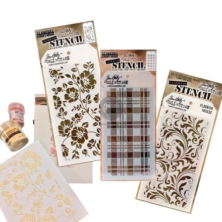 Khuôn vẽ Stencil Tim Holtz