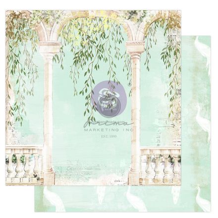 Giấy paper pad lẻ mẫu windy vines 12"x12"