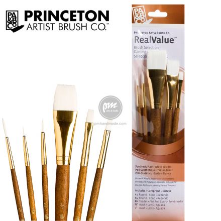 Bộ cọ Princeton white taklon S9144 - 5 cây