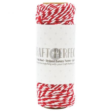 Dây gói quà 2 màu đỏ trắng cuộn 25m