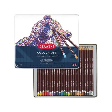 Bộ chì màu Derwent coloursoft set 24