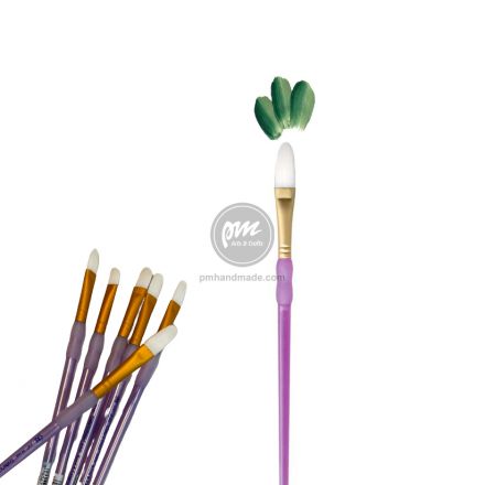 Cọ vẽ crafter's choice white taklon oval wash 1cm