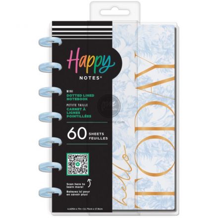 Sổ ghi chú bìa xanh in chữ Hello Today size a5