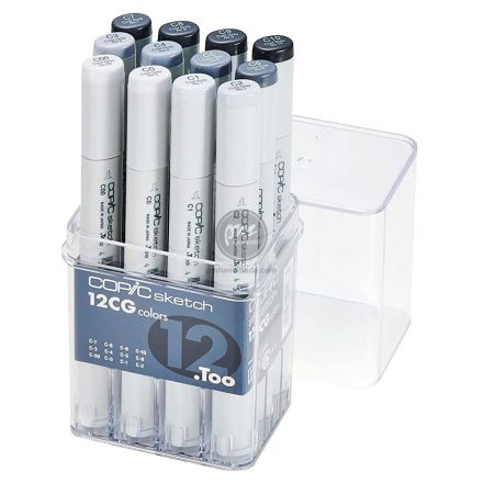 Bộ bút Copic sketch 12 màu cool gray