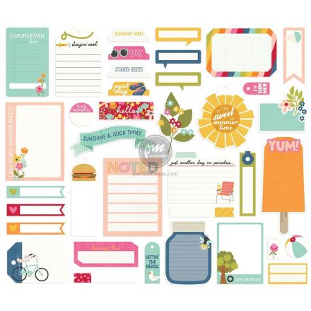 Bộ hình cắt mẫu Journal Summer 37 miếng