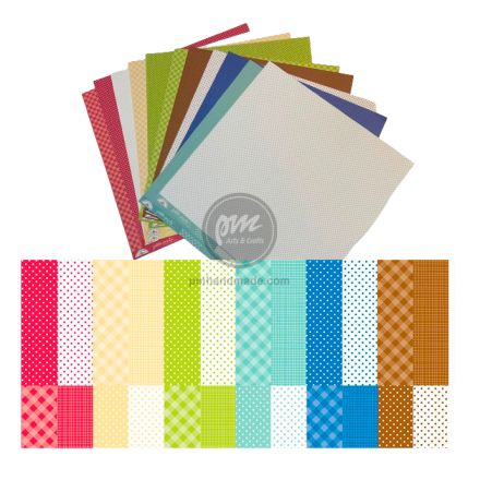 Giấy paper pad mẫu Down On The Farm 12x12 inch - tờ lẻ