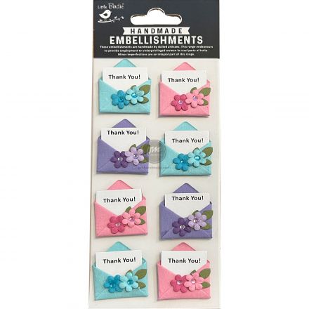 Hình dán sticker Thiệp mini chữ thank you