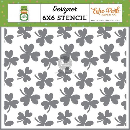 Khuôn vẽ Stencil mẫu cỏ 3 lá