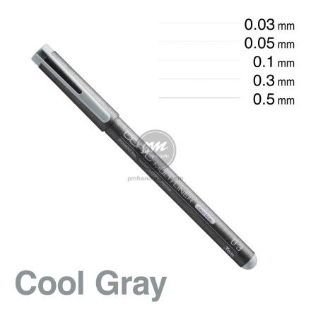 Bút đi nét Copic multiliner màu xám - Cool Gray