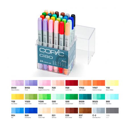 Bộ bút Copic ciao set 24 màu