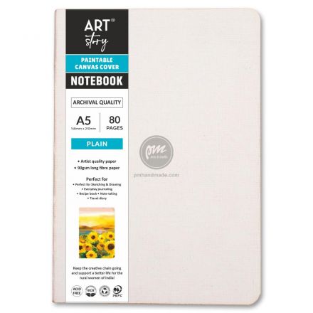 Sổ ghi chú A5 Little Birdie bìa vải Canvas