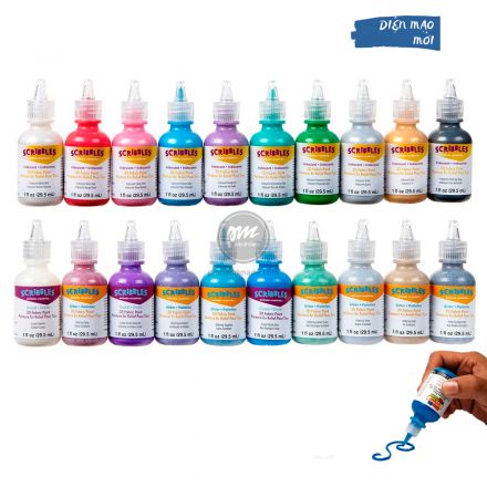 Màu vẽ nổi lên vải 3D fabric paint Scribbles 29.5ml
