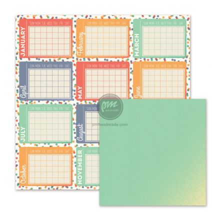 Giấy cardstock Cakes & Candles- Happy day