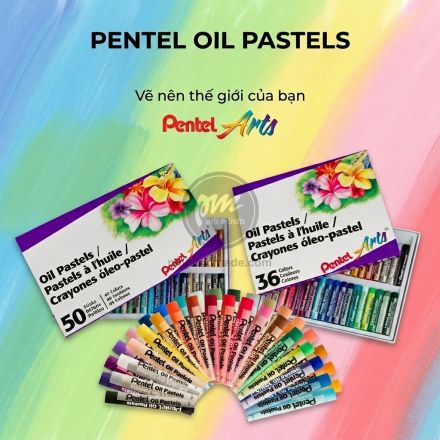 Bộ màu sáp dầu Pentel (36/50 màu)