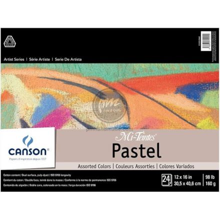 Tập giấy vẽ pastel Canson Mi-Teintes 12x16 inch
