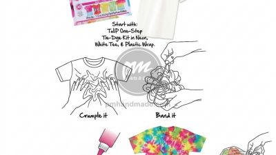 Hướng dẫn từng bước nhuộm áo thun Tie Dye