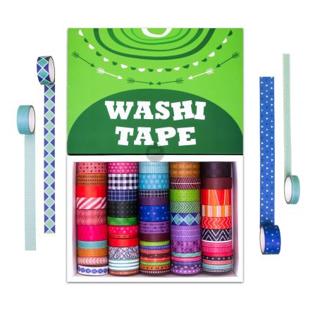 2 cuộn keo washi Ieebee mẫu Element Geometry