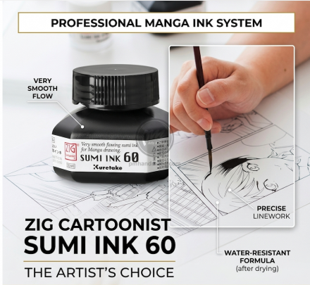 Mực ZIG Sumi ink 60 CNCE103-6 - Black